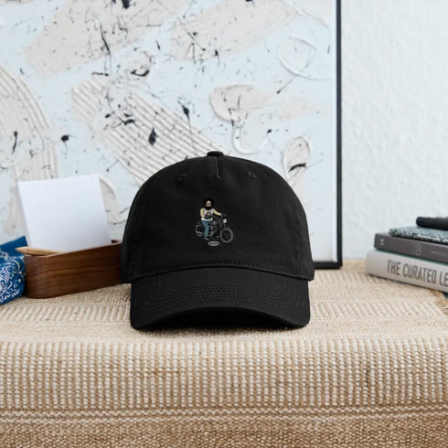 Life is dead. Jerry's Hog Grateful Dead Stealie Dad Hat - black
